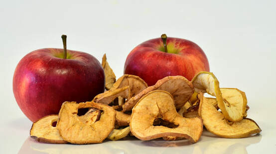 Friandises de pommes séchées